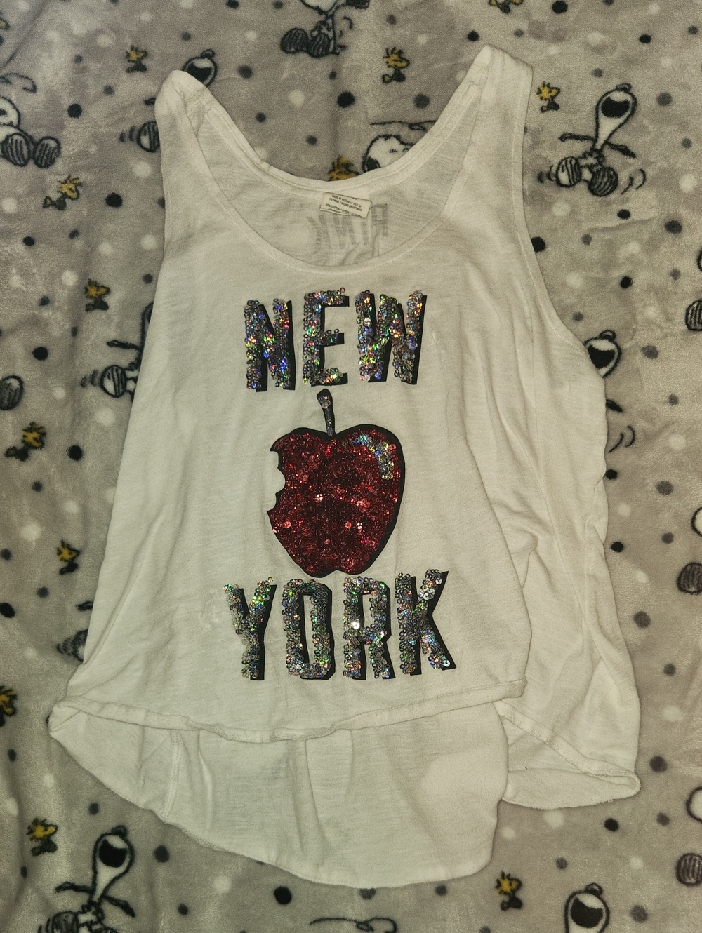 💙2/$8💙 Victoria's Secret PINK New York Sequins Tank Top